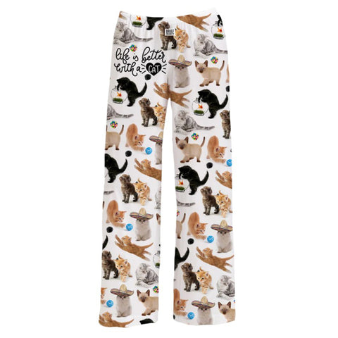 Brief Insanity Unisex Better With Cat PJ Pants
