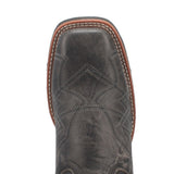 Dan Post Men's Axel Black Leather Western Boots toe view