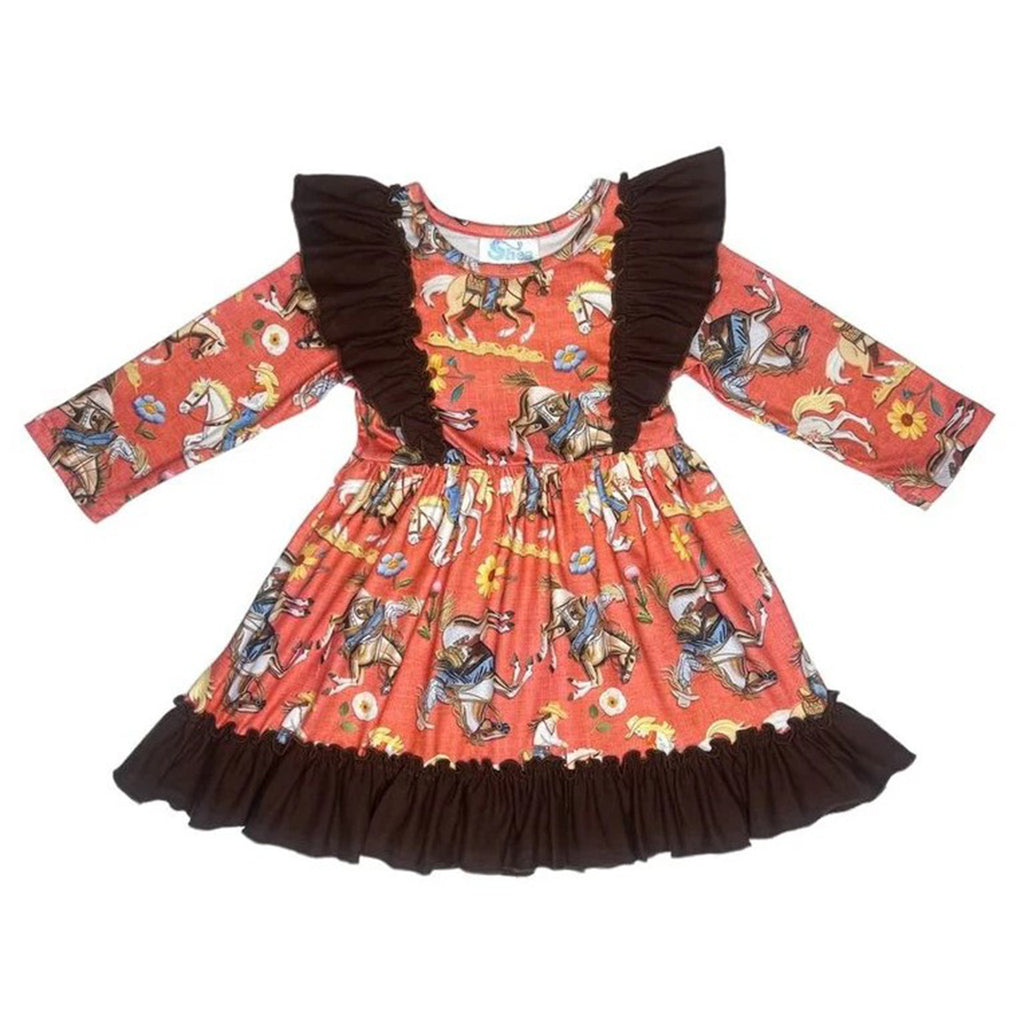 Shea Baby Infant/Toddler Cowgirl Thing Ruffle Dress Shea Baby Infant/Toddler Cowgirl Thing Ruffle Dress