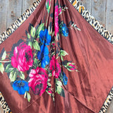 Choc/Brown Leopard Wild Rag