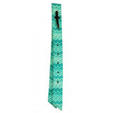 Showman Teal Chevron Nylon Tie Strap & Off Billet