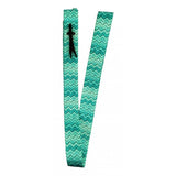 Showman Teal Chevron Nylon Tie Strap & Off Billet