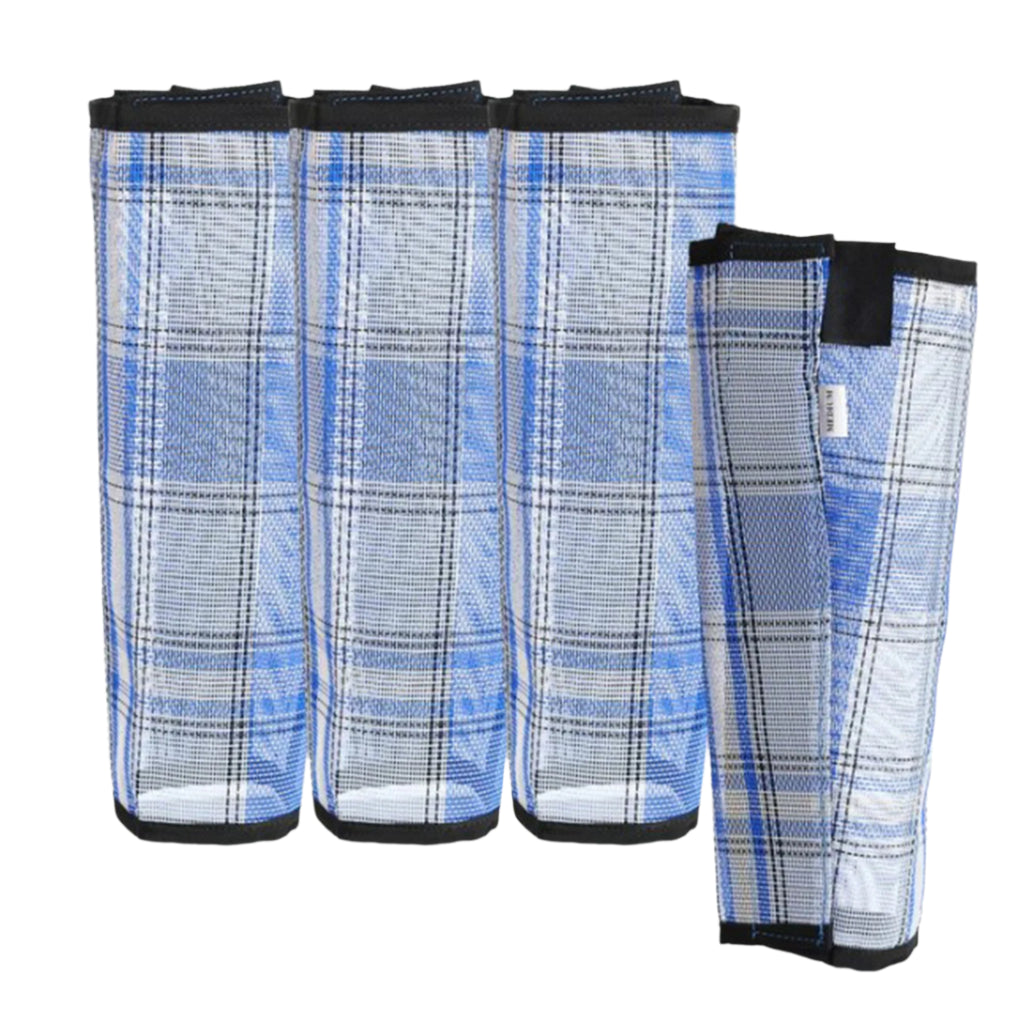 Royal Blue Plaid Stand Up Fly Boots