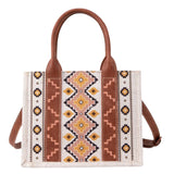 Wrangler Coffee Colored Aztec Canvas Purse