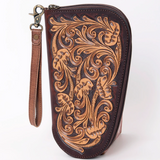 11 x 6 inch tooled leather pistol case