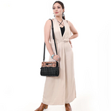 American Darling Black Quilted Leather Purse