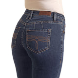 Rock & Roll Women's Dark Boot Stitch Trouser