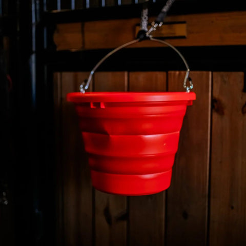 Red Collapsable Bucket
