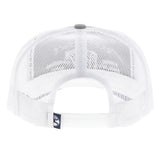 Hooey Grey & White Rank Stock Cap