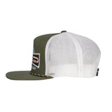 Lazy J Ranch Olive & White Diamond Banner Cap