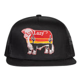 Lazy J Ranch Black Sunrise Bull Classic Five Panel Trucker Hat