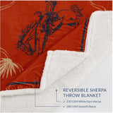 Sunset Rider Sherpa Throw