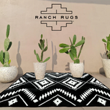 Alpine Ranch Rug Black/White 6x9