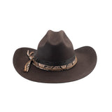 Montecarlo Bullhide Brown Texas Hold Em Felt Hat