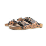 Brown and Black Double Strap Myra Sandel