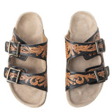 Brown and Black Double Strap Myra Sandel