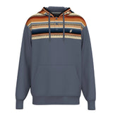 Grey Serape Hoodie with Kangaroo Pocket