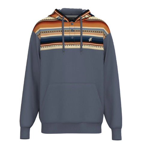 Grey Serape Hoodie with Kangaroo Pocket