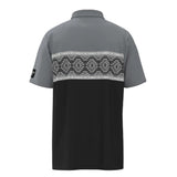 Hooey Men's Grey Aztec Block Polo