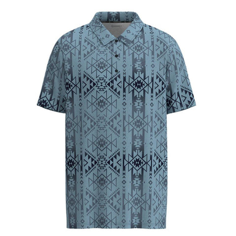 Blue Aztec Polo