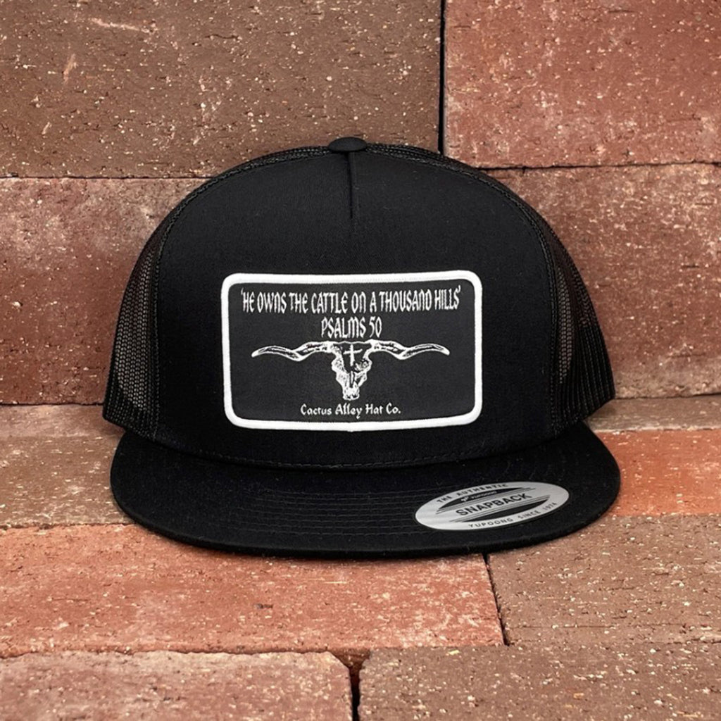 Black Mesh Psalms 50 Patch Snapback
