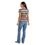 Panhandle Slim Women's Multi Stripe Performance Tee