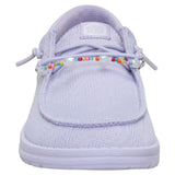 Hey Dude Purple Wendy Funk slip-on shoe toe view