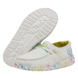 Hey Dude Youth Wendy Sugar Vibe shoes in pastel colorway showing sole
