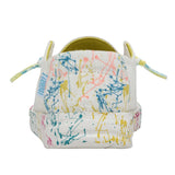 Heel view of Hey Dude Youth Wendy Sugar Vibe shoes in pastel colorway
