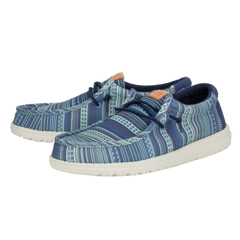 Hey Dude Men’s Wally Surf Shawl Blazer Multi Navy Shoes