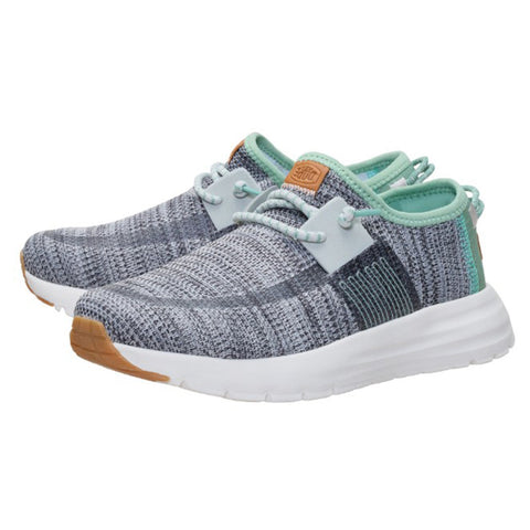 Hey Dude Women's Grey Sirocco Stretch Sox Shoe