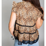 Leopard Llano Lace Top