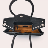 American Darling Black Cowhide Concho Purse