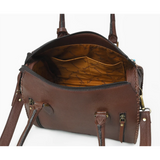 American Darling Tooled Leather Concho Bag