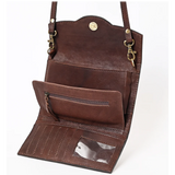 American Darling Sunflower Tooled Leather Barrel Crossbody