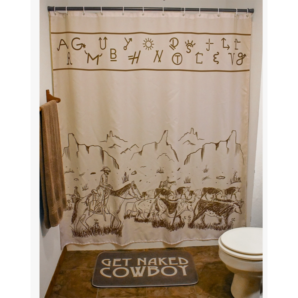 Cattle Drive Shower Set