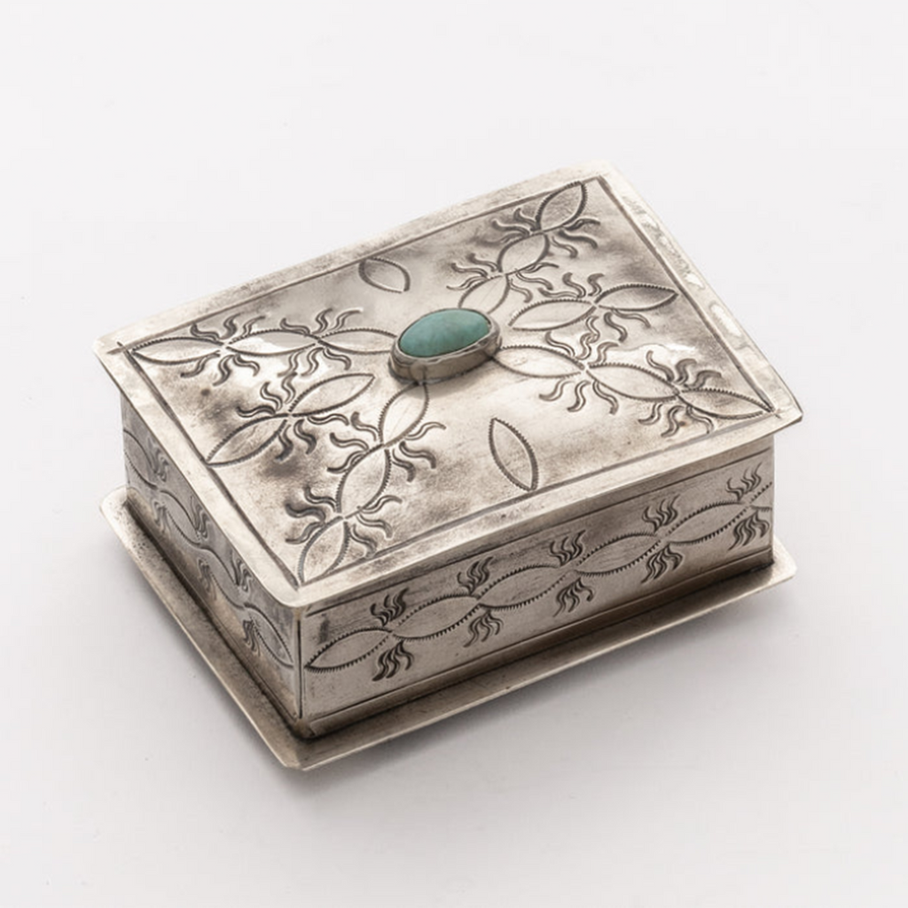 Silver & Turquoise Trinket Box