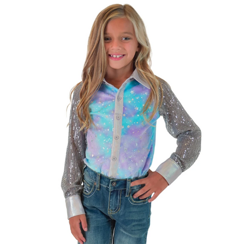 Cowgirl Tuff Tie Dye Sparkle Long Sleeve