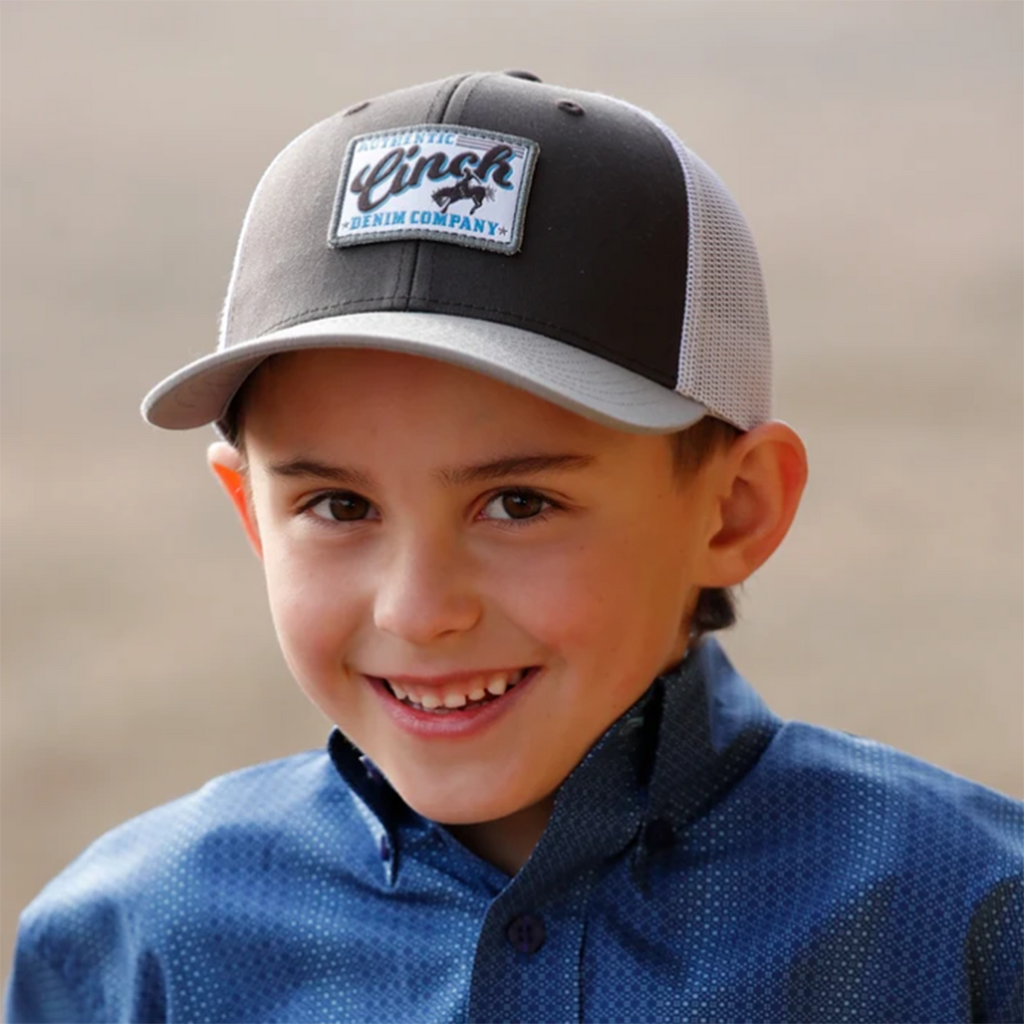 Cinch Youth Denim Patch Cap