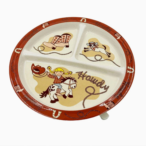 Howdy Cowgirl Plate