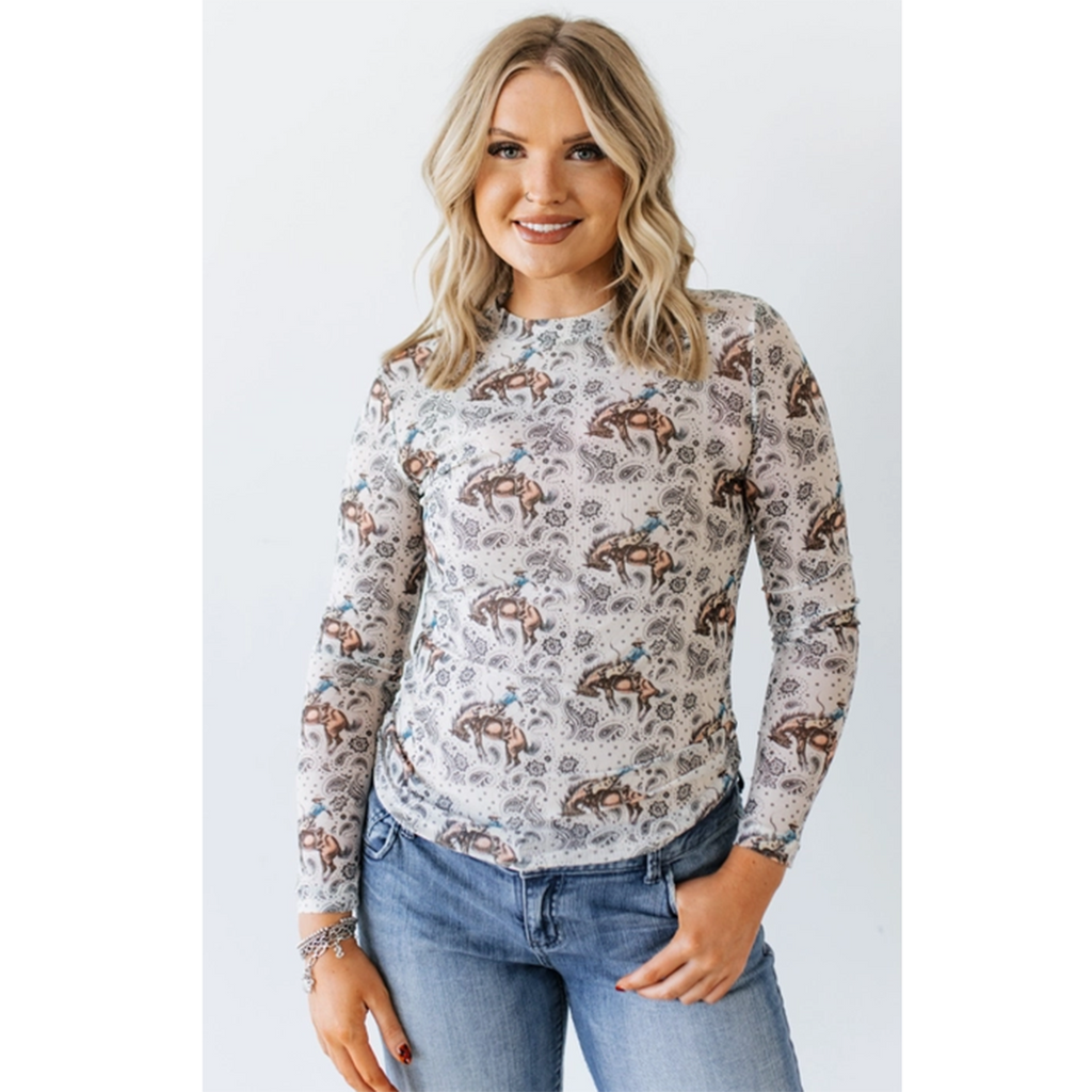 Bronc Paisley Mesh Shirt