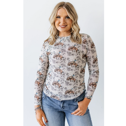 Bronc Paisley Mesh Shirt