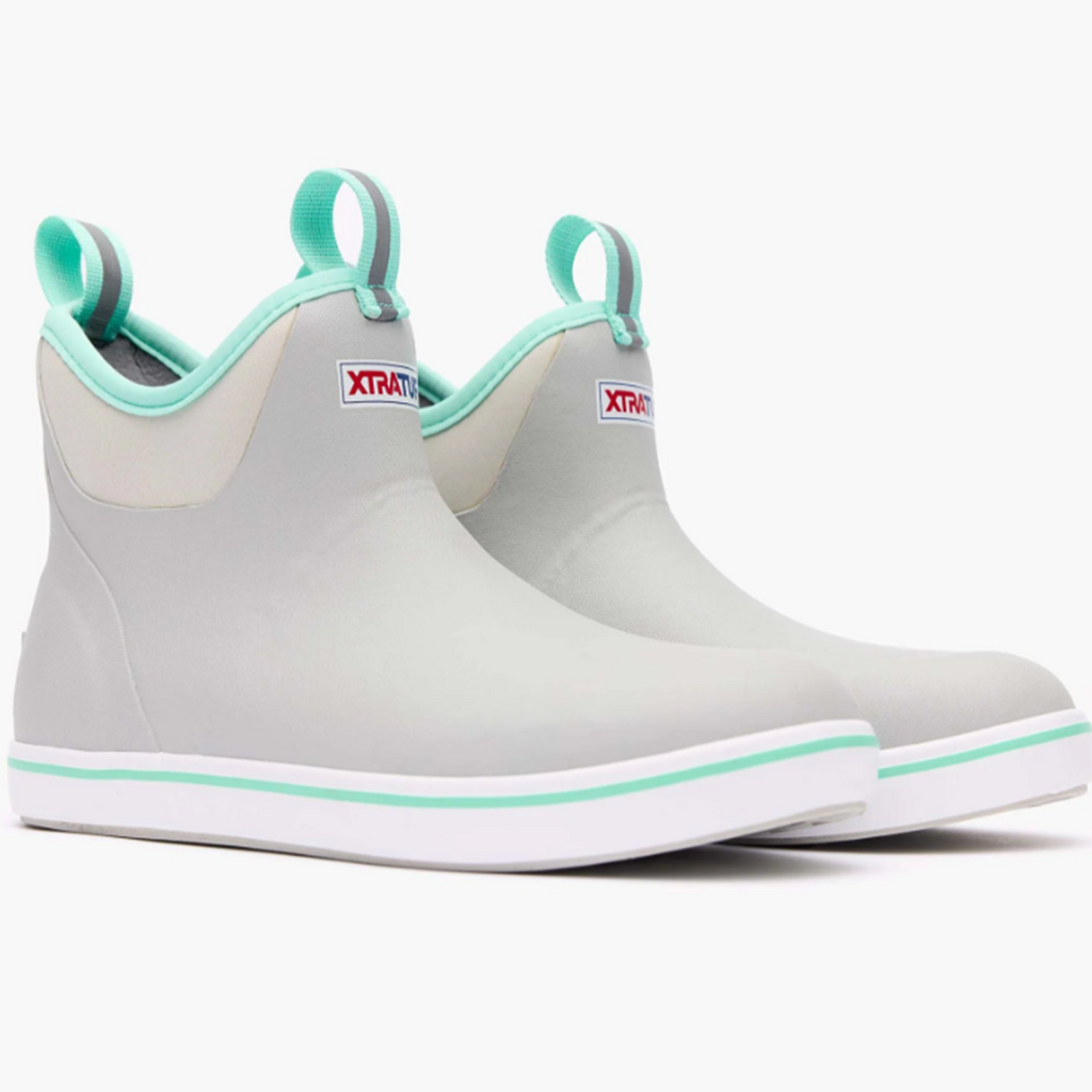 XtraTuf Gray/Mint Ankle Deck Boot