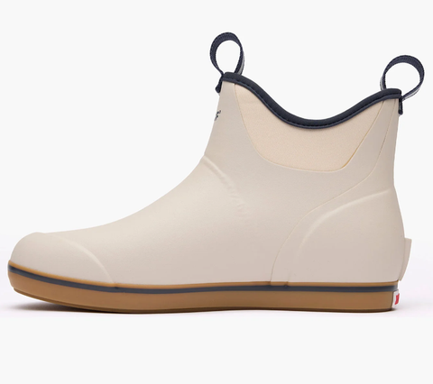 Xtra Tuf Men's Ivory/Navy Ankle Deck Boot