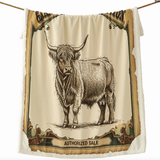 Highland Cow Sherpa Throw