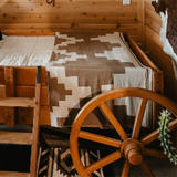 Tan & Cream Aztec Throw Blanket 54x74