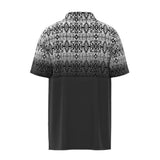 Hooey Weekender Black and White Aztec Polo