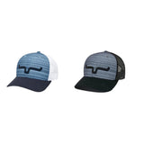 Blue Aztec White Snapback Cap and a Grey Aztec Black Snapback Cap