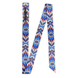 Showman Blue Tribal Skies Nylon Tie Strap and Off Billet