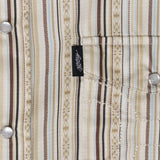 Hooey Tan Pinstripe Short Sleeve Snap Shirt